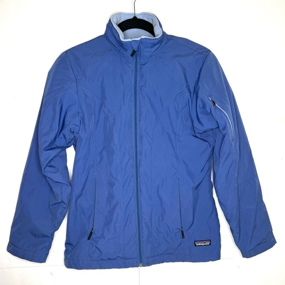 Vtg PATAGONIA Blue Fleece Winter Outdoor Jacket XS